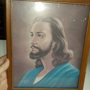 vintage jesus picture. 1955
